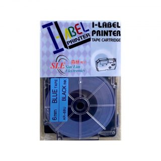 Compatible AC 6mm Black ink on Blue Tape Label for Casio