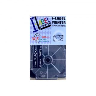 Compatible AC 9mm White ink on Black Tape Label for Casio