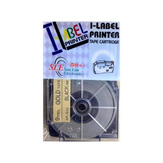Compatible AC 9mm Black ink on Gold Tape Label for Casio
