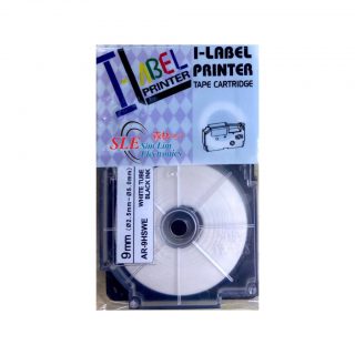 Compatible AC HS 9mm Black ink on White Tape Label for Casio