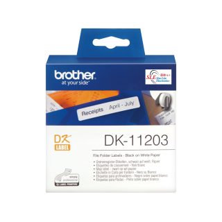 Brother DK 11203 File Folder Label 17mm x 87mm 300 labels