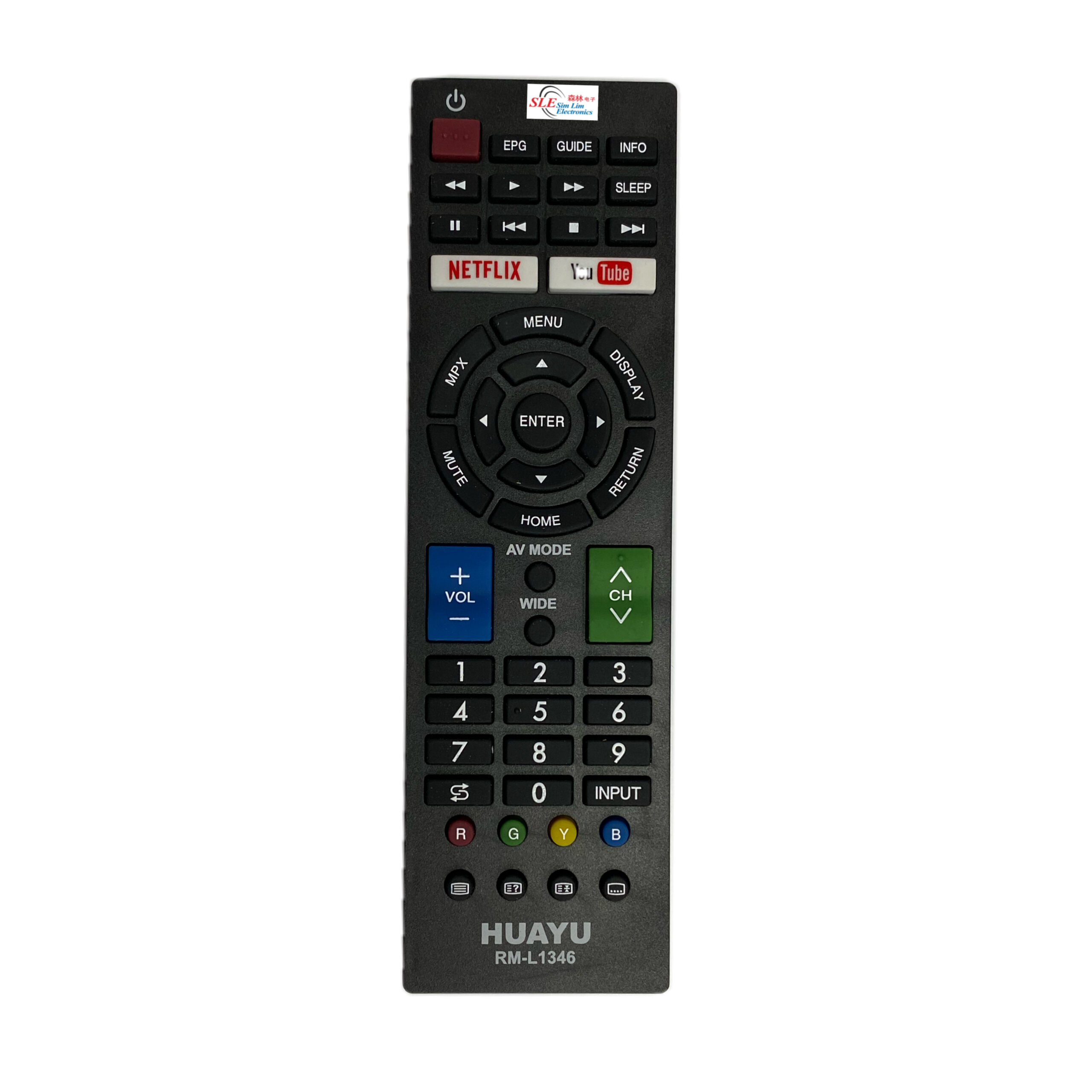Huayu Common LCD / LED TV Remote Control RM-L1346