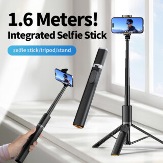AKT - 04 Metal 1.6 meter Selfie Stick / Tripod Stand